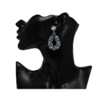 Chic Vintage Party-Wear Hanging Water Drop Crystal Earrings (Bali Bohemia Drop Dangle) Bollywood Style Jewelry | Earrings For Women
