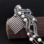 Simulated Pearls Multi-Layer Chain Hair Band for Women